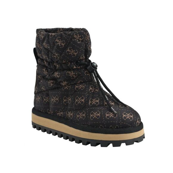 GUESS Womens Brown Logo Quilted Leian Round Toe Platform Winter 11 M